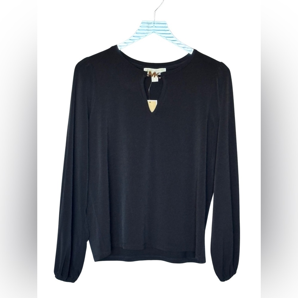Michael: Michael Kors Soft Knit Top in Black